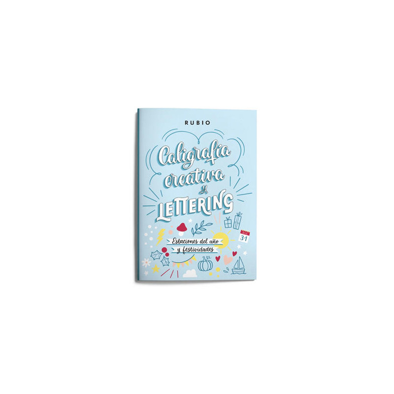 CUADERNO RUBIO LETTERING CALIGRAFIA CREATIVA ESTACIONES DEL A¥O Y FESTIVIDADES