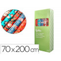 PAPEL DE REGALO LIDERPAPEL NAVIDAD ROLLO ANCHO 70 CM LONGITUD 2 MT GRAMAJE 60 GR DISEÑOS SURTIDOS C-