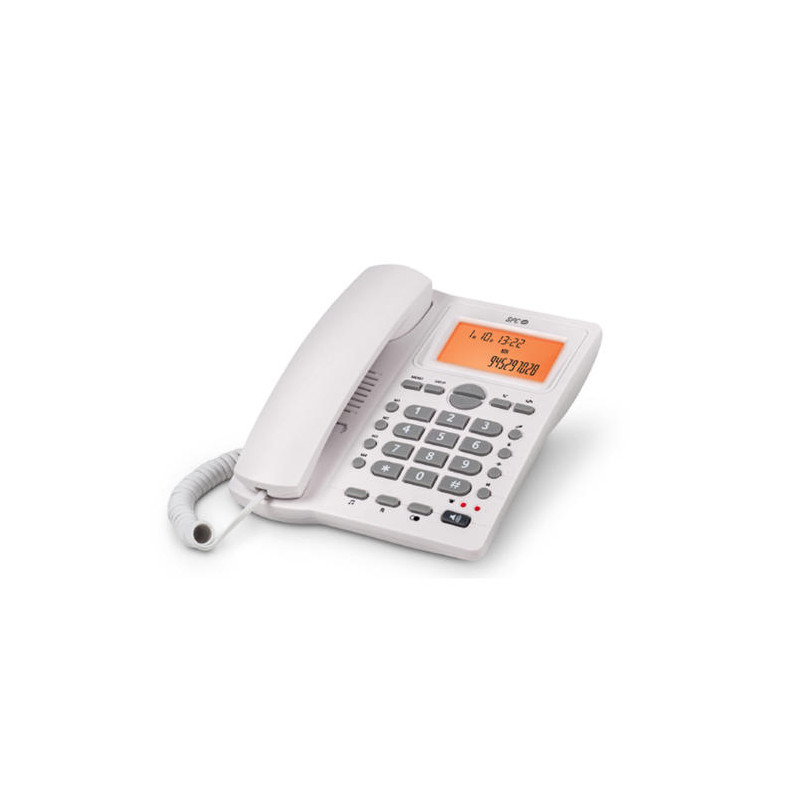TELEFONO SPC OFFICE ID SOBREMESA/MURAL PANTALLA RETROILUMINADA CON RELLAMADA 2 NIVELES VOLUMEN OPCIO