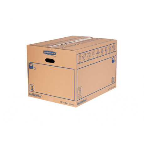 CAJA PARA MUNDANZA BANKERS BOX CARTON RECICLADO FSC CAPACIDAD 39 L 320X260X470 MM PACK DE 10 UNIDADE