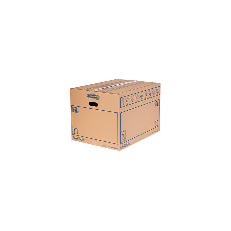 CAJA PARA MUNDANZA BANKERS BOX CARTON RECICLADO FSC CAPACIDAD 39 L 320X260X470 MM PACK DE 10 UNIDADE