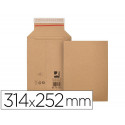 SOBRE PARA ENVIOS Q-CONNECT CARTON 100% RECICLADO Y RECICLABLE CIERRE AUTOADHESIVO314X252X72 MM COLO