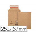 SOBRE PARA ENVIOS Q-CONNECT CARTON 100% RECICLADO Y RECICLABLE CIERRE AUTOADHESIVO252X167X72 MM COLO