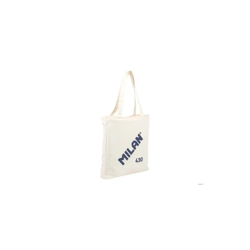 BOLSA CON ASAS MILAN TOTE BAG DOS CREMALLERAS SERIE 1918 COLOR BEIGE 380X360X65 MM