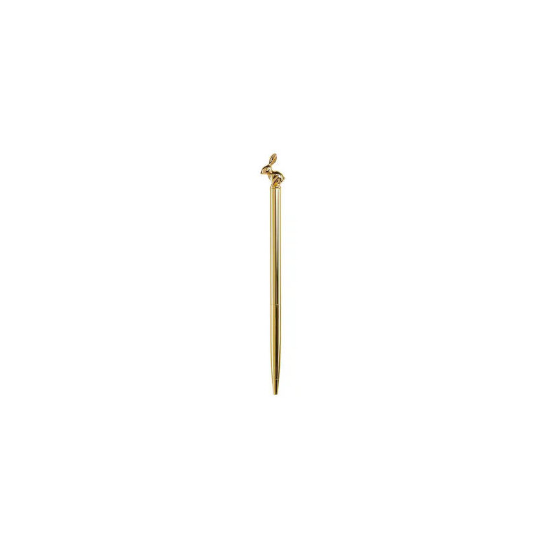 BOLIGRAFO MIQUELRIUS BRITISH BLOOM CONEJO METALICO DORADO