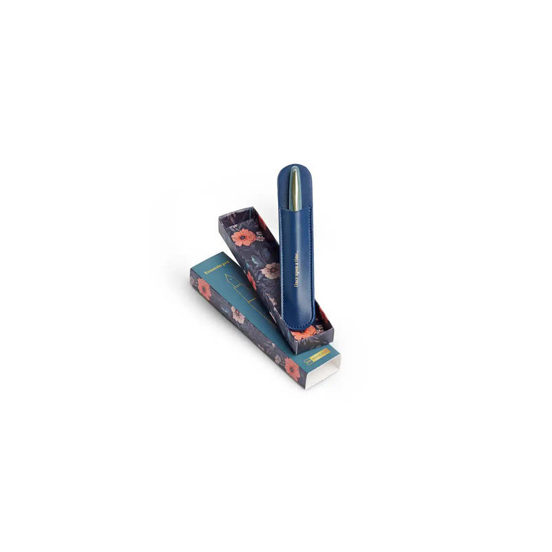 PLUMA MIQUELRIUS BRITISH BLOOM CON ESTUCHE COLOR AZUL