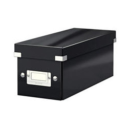 FICHERO CD LEITZ CLICK&STORE CARTON PLASTIFICADO CAPACIDAD 30 CD COLOR NEGRO 143X147X352 MM