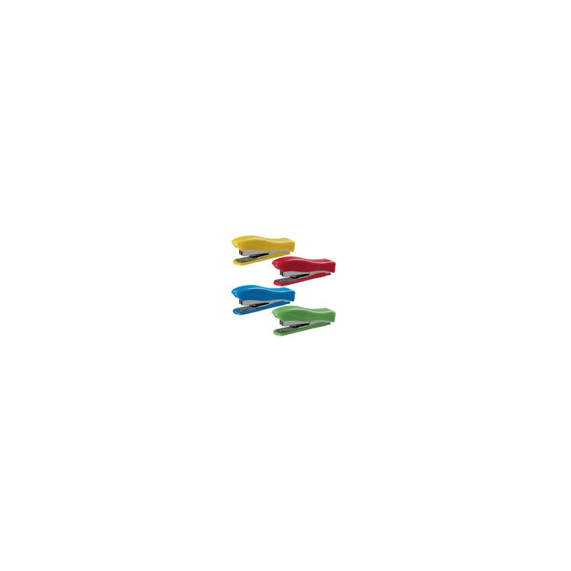 GRAPADORA PETRUS LILIPUT 200 CAPACIDAD 12 HOJAS + 1 CAJA GRAPAS 23/6 COLORES SURTIDOS