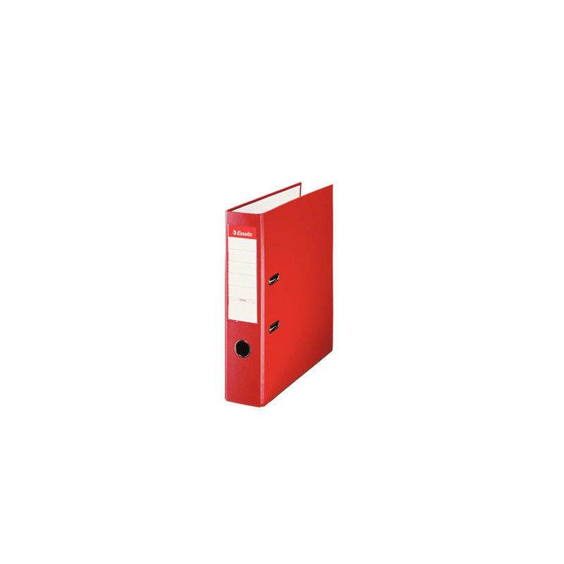 ARCHIVADOR DE PALANCA ESSELTE PLASTICO FORRADO DIN A4 LOMO 75 MM ROJO