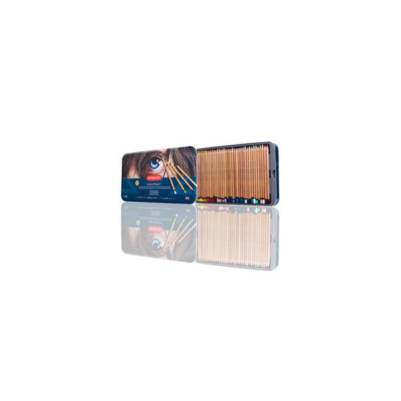 LAPICES DE COLORES DERWENT LIGHTFAST CAJA METALICA 72 UNIDADES COLORES SURTIDOS