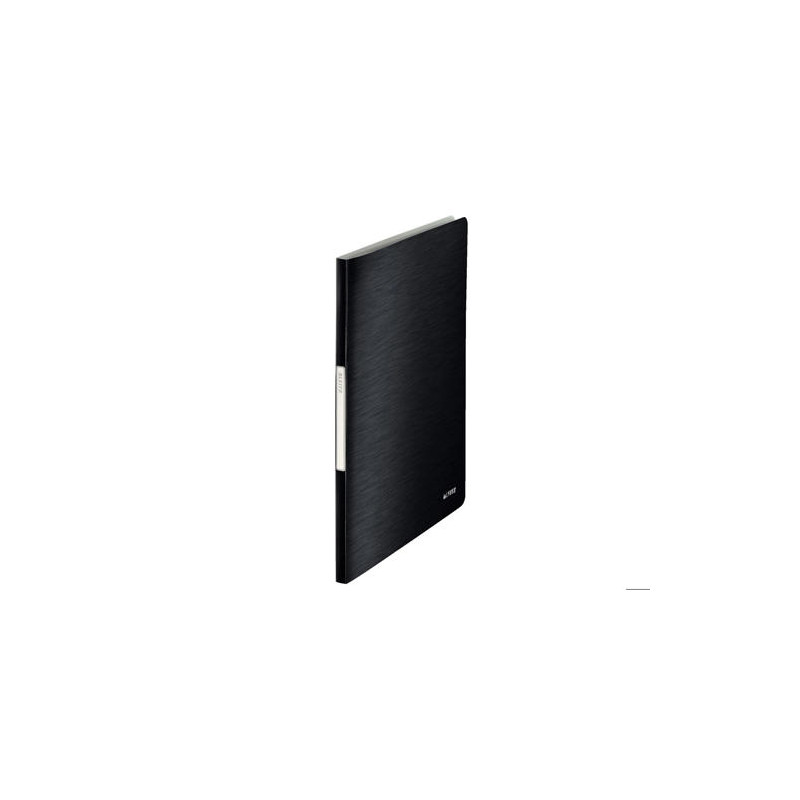 CARPETA LEITZ STYLE ESCAPARATE DIN A4 40 FUNDAS POLIPROPIENO NEGRO SATINADO