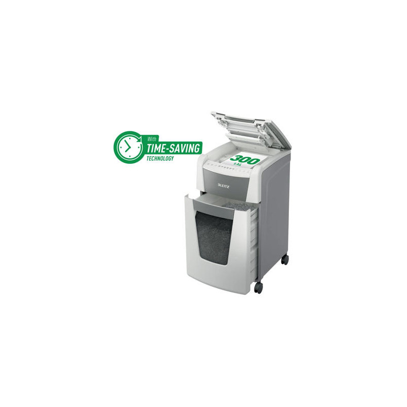 DESTRUCTORA DE DOCUMENTOS LEITZ IQ AUTO+ OFFICE 300 P5 BLANCA