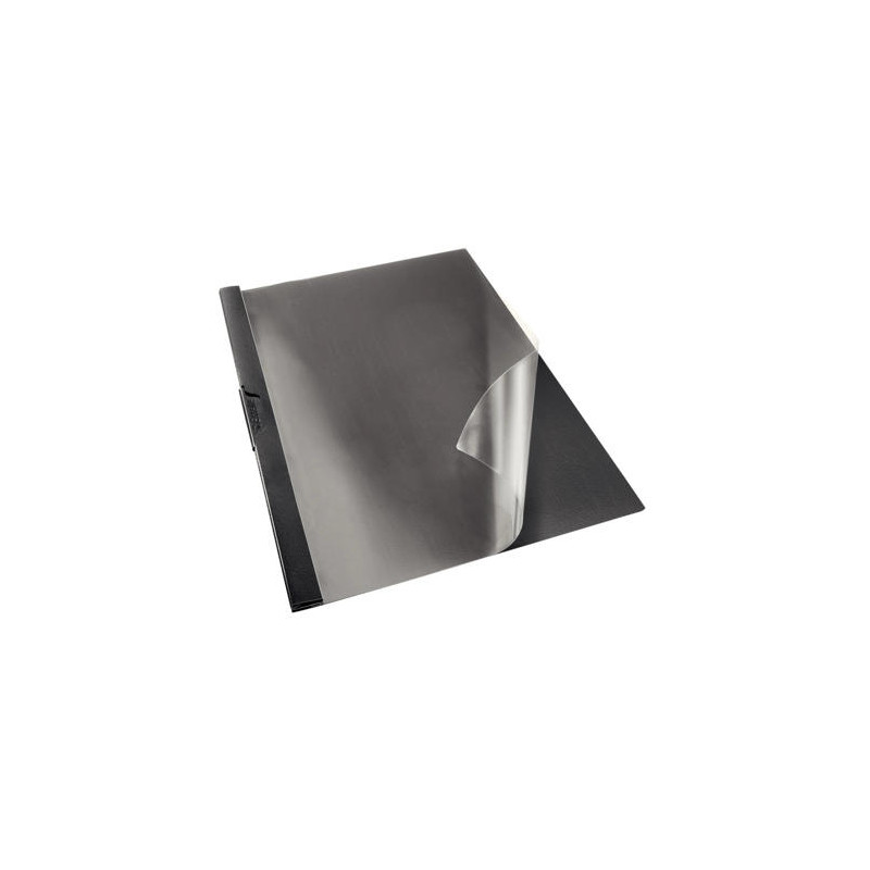 CARPETA DOSSIER ESSELTE PINZA LATERAL DIN A4 NEGRO CAPACIDAD 60 HOJAS
