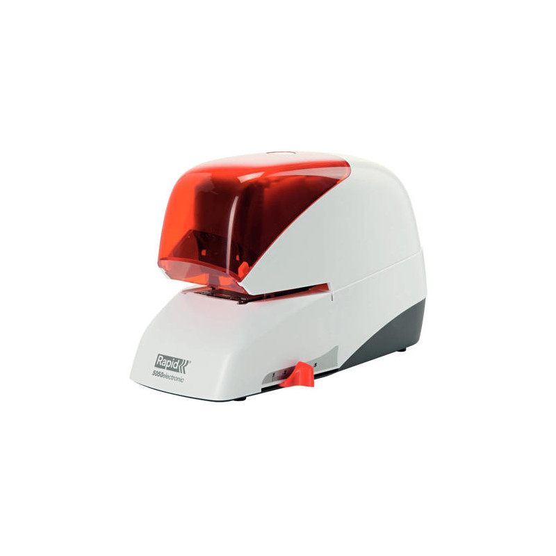 GRAPADORA ELECTRICA RAPID 5050E CAPACIDAD 50 HOJAS USA CASETTE GRAPAS 5050E COLOR PLATA/NARANJA