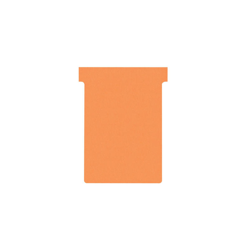 FICHA T PARA PLANNINGS NOBO INDICE 3 CARTULINA 170 GR COLOR NARANJA PACK DE 100 UNIDADES