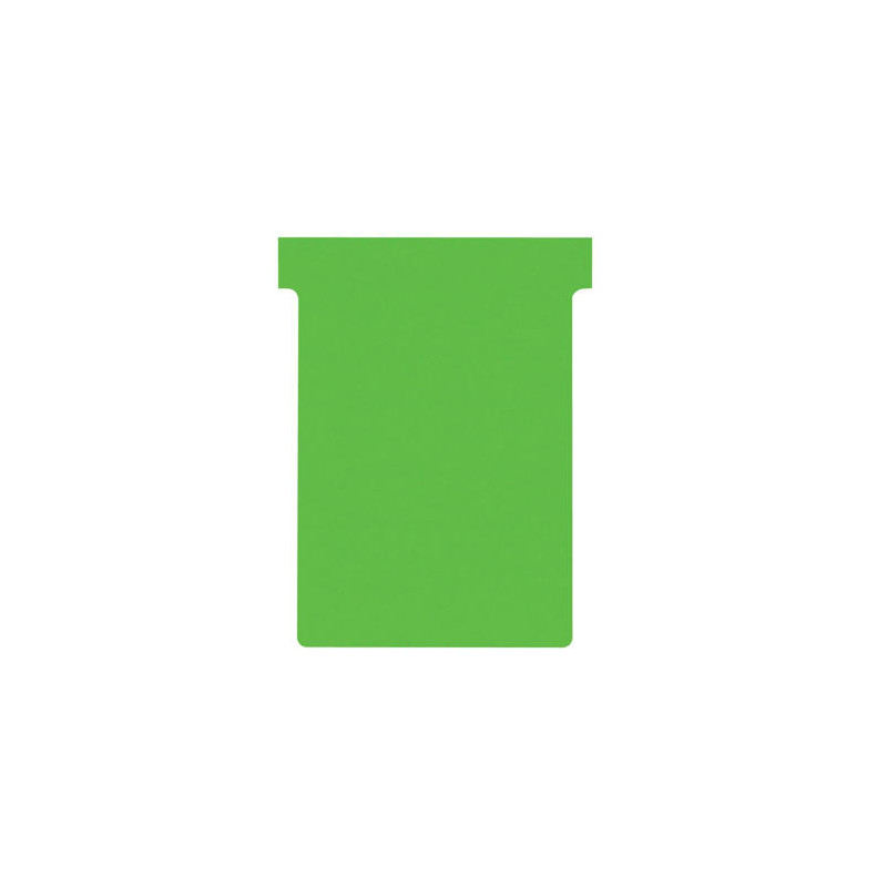 FICHA T PARA PLANNINGS NOBO INDICE 3 CARTULINA 170 GR COLOR VERDE PACK DE 100 UNIDADES