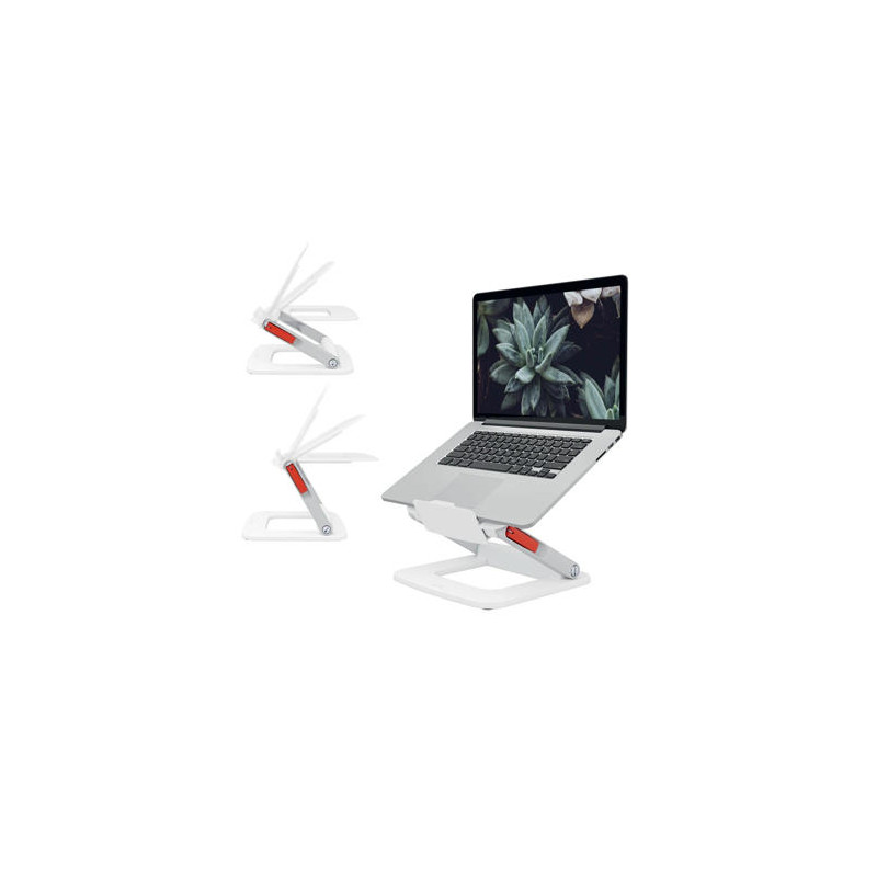 SOPORTE PARA PORTATIL LEITZ AJUSTABLE EN ALTURA COLOR BLANCO 253X258X45 MM