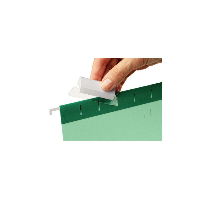 VISOR CARPETA COLGANTE ESSELTE PLASTICO FLEXIBLES TRANSPARENTE 5 CM PACK DE 25 UNIDADES