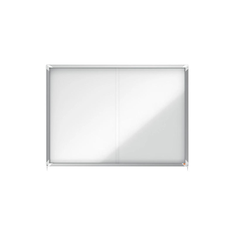VITRINA DE ANUNCIOS NOBO PREMIUM PLUS CON PUERTA CORREDERA FONDO MAGNETICO 18 X DIN A4 HOJAS 997X141