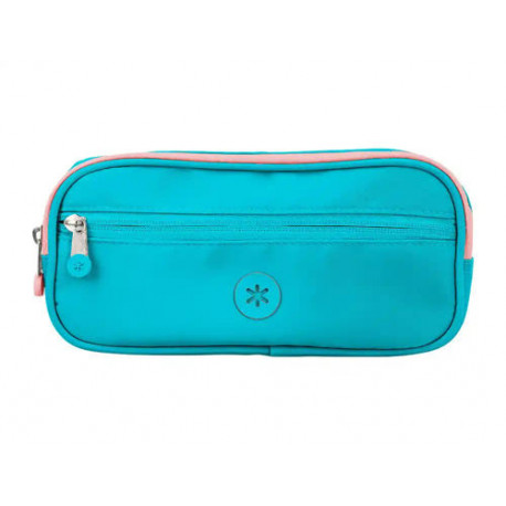 ESTUCHE PORTATODO ANTARTIK FUSION FLEX 3 CREMALLERAS TURQUESA COMPAÐERO MOCHILA 100X60X220 MM ESTUCHE PORTATODO ANTARTIK FUSION FLEX 3 CREMALLERAS TURQUESA COMPAÐERO MOCHILA 100X60X220 MM