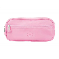 ESTUCHE PORTATODO ANTARTIK FUSION FLEX 3 CREMALLERAS ROSA COMPAÐERO MOCHILA 100X60X220 MM