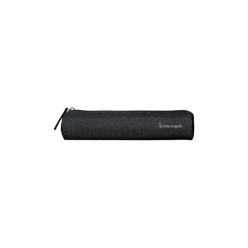ESTUCHE PORTATODO LIDERPAPEL SLIM CILINDRICO 220X45MM NEGRO
