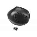 RATON Q-CONNECT OPTICO INALAMBRICO ERGONOMICO VERTICAL DPI 800/1200/1600 BATERIA RECARGABLE NEGRO