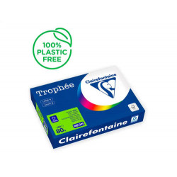 PAPEL COLOR TROPHEE A4 80GR VERDE NEON PAQUETE DE 500 HOJAS