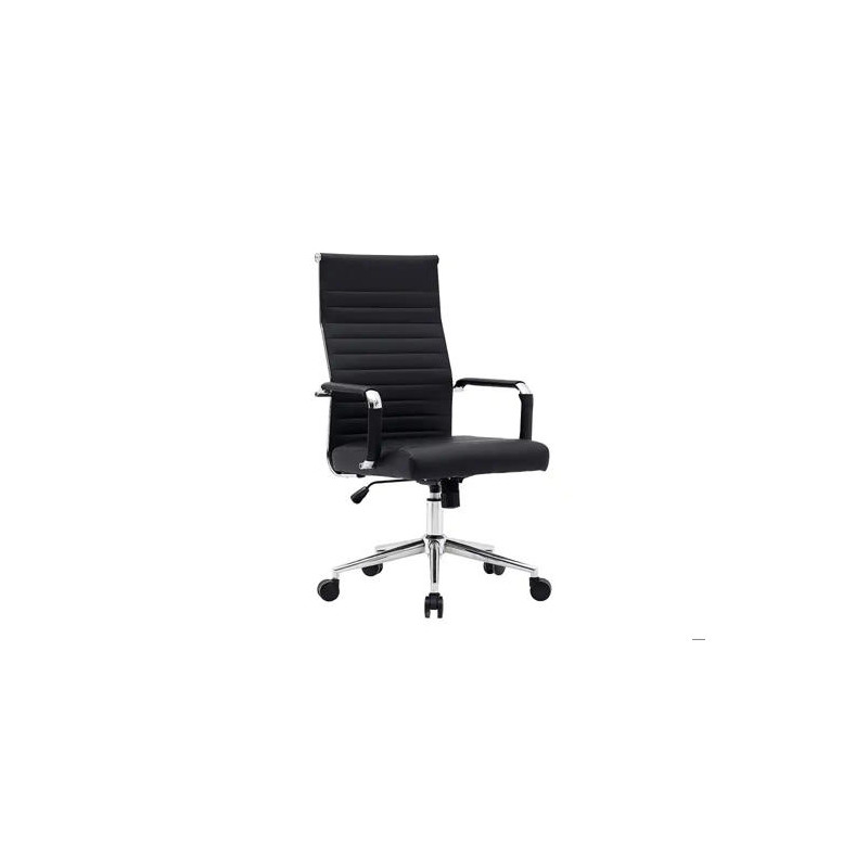 SILLA Q-CONNECT DIRECCION BOSA SIMIL PIEL BASE METALICA ALT MAX 1130 ANC 550 PROF 630 MM RUEDAS PREM