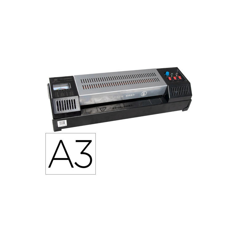PLASTIFICADORA Q-CONNECT KF16918 PROFESIONAL RUGERIZADA CALIENTE DIN A3 CUATRO RODILLOS HASTA 200 MI