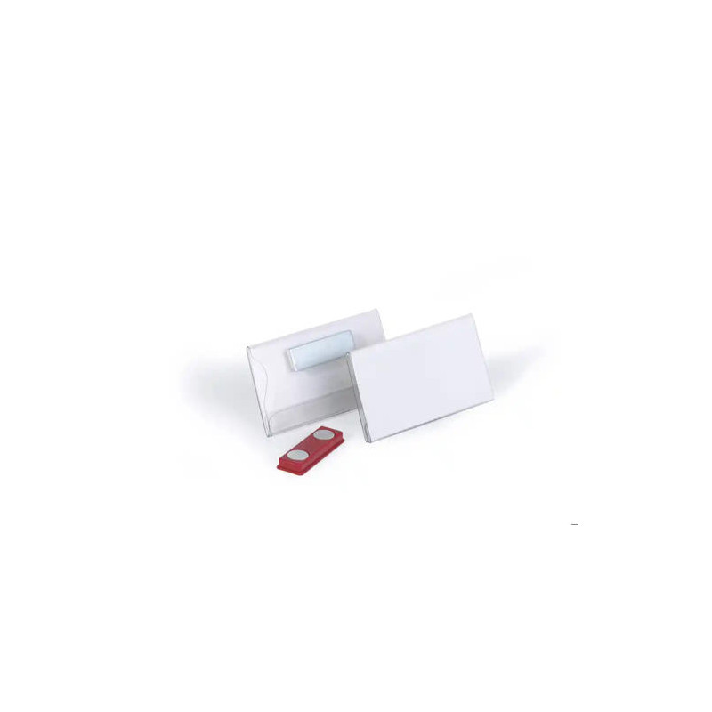 IDENTIFICADOR CON IMAN DURABLE HORIZONTAL PVC 40X75 MM