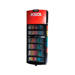 ROTULADOR UNI POSCA MARCADOR DE PINTURA EXPOSITOR SUELO DE 1930 UNIDADES COLORES SURTIDOS