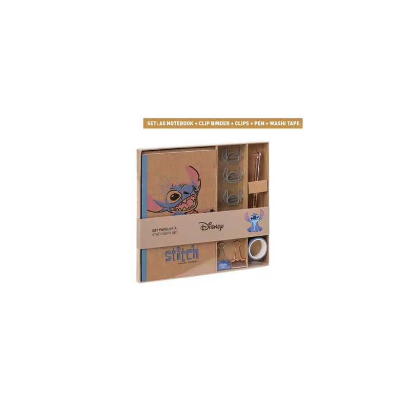 SET DE PAPELERIA STITCH UKELELE