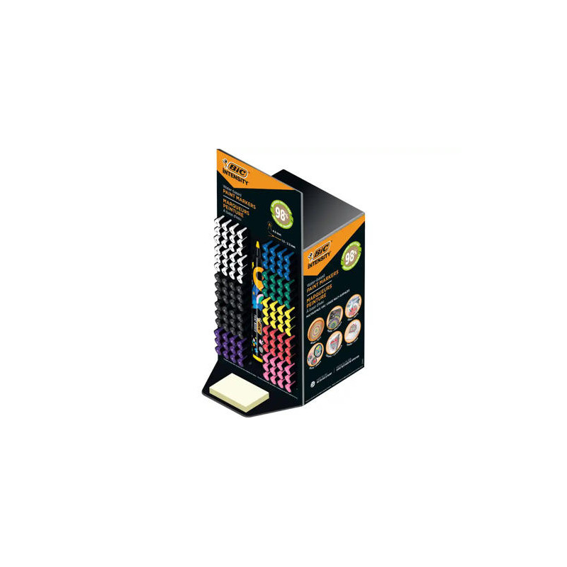 ROTULADOR BIC INTENSITY PAINT MARKER EXPOSITOR DE 120 UNIDADES COLORES SURTIDOS