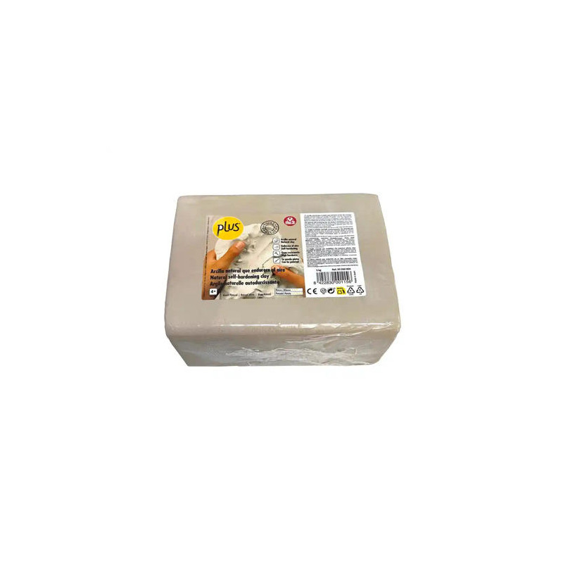 PASTA DE MODELAR SIO-2 PLUS COLOR BLANCO NATURAL PAQUETE DE 5 KG