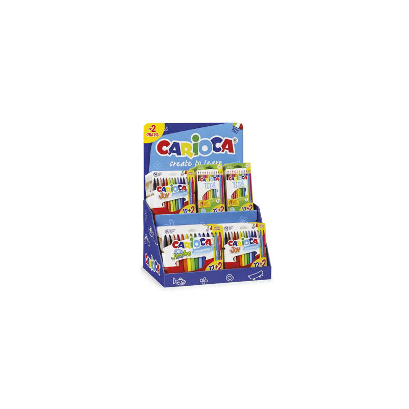 EXPOSITOR SOBREMESA CARIOCA COUNTER 48 UNIDADES JOY/JUMBO/TITA 12+2 UNIDADES