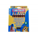 LAPICES DE COLORES PLAYCOLOR MAXI BASIC CAJA DE 6 UNIDADES COLORES SURTIDOS