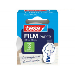 CINTA ADHESIVA TESA PAPEL TRANSPARENTE 33 MT X 19 MM