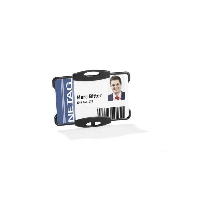 IDENTIFICADOR DURABLE POLIESTIRENO RIGIDO PARA 1 TARJETA VERTICAL/HORIZONTAL 54X87 MM
