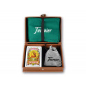 JUEGO CARTAS FOURNIER MUS DOBLE EN ESTUCHE POLIPIEL + TAPETE