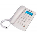 TELEFONO DAEWOO SOBREMESA PANTALLA RETROILUMINADA MANOS LIBRES COLOR BLANCO