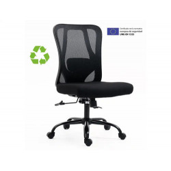 SILLA DE OFICINA ARCHIVO 2000 EIRUGA ASIENTO TELA RESPALDO MALLA REGULABLE EN ALTURA MECANISMO SINCR