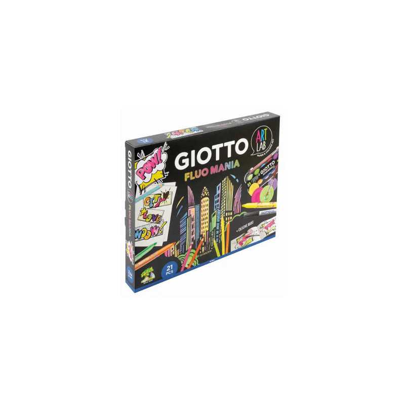 SET CREATIVO GIOTTO ART LAB FLUO MANIA