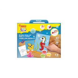 JUEGO JOVI PLAY&FUN PINTA CON ARENA DE COLORES ANIMALES MARINOS