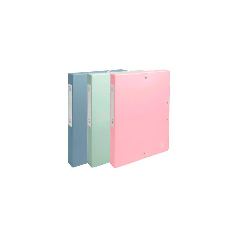 CARPETA DE PROYECTO EXACOMPTA AUTENTIK DIN A4+ CARTON RECICLADO LOMO 40 MM COLORES SURTIDOS