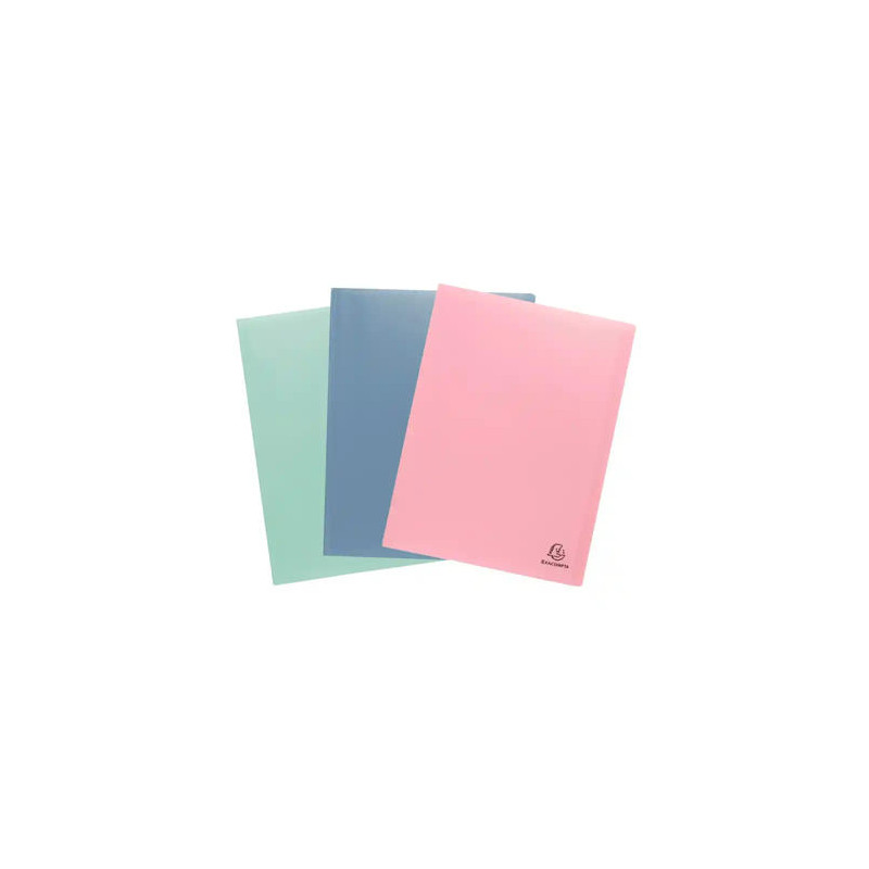 CARPETA EXACOMPTA AUTENTIK ESCAPARATE 40 FUNDAS DIN A4 POLIPROPILENO RECICLADO COLORES SURTIDOS