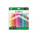 LAPICES DE COLORES ALPINO UP MINA PREMIUM CAJA DE 24 UNIDADES COLORES SURTIDOS