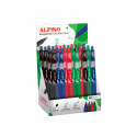 BOLIGRAFO ALPINO DOT TINTA ACEITE EXPOSITOR DE 24 UNIDADES COLORES SURTIDOS