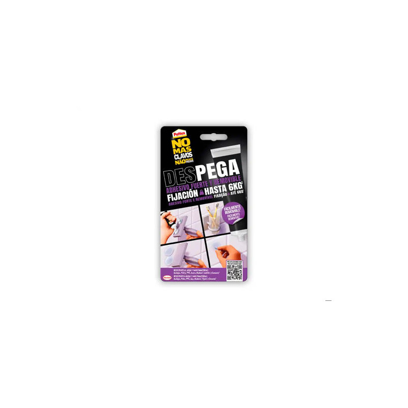 ADHESIVO PATTEX PEGA DESPEGA NO MAS CLAVO HASTA 6 KG BLISTER DE 12 UNIDADES