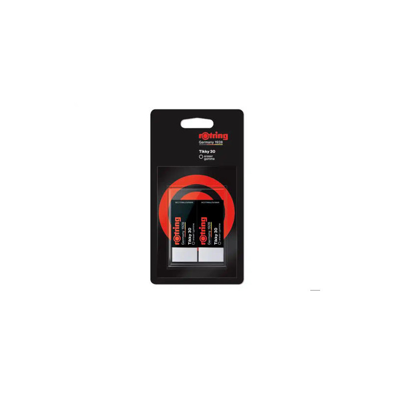 GOMA DE BORRAR ROTRING TIKKY 30 BLISTER DE 2 UNIDADES